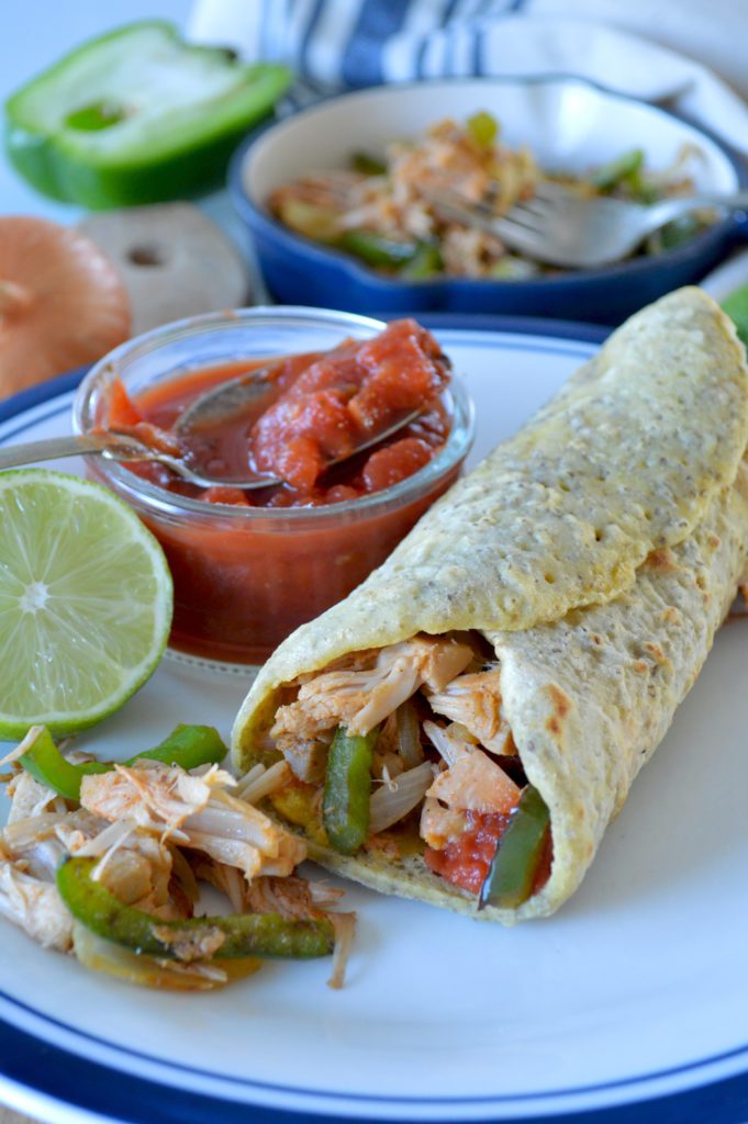 Fajitas con pollo