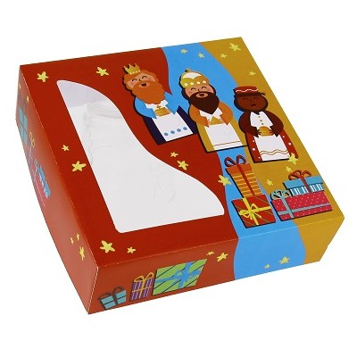 CAJA ROSCON REYES C/VENTANA 35*35*8 cm. 25 Uds. CAJA ROSCON REYES C/VENTANA 35*35*8 cm. 25 Uds.