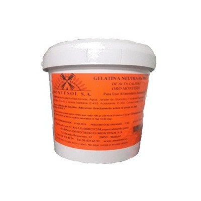 GELATINA EN CALIENTE NEUTRA ORO MONTESOL CB/7 Kg. GELATINA EN CALIENTE NEUTRA ORO MONTESOL CB/7 Kg.