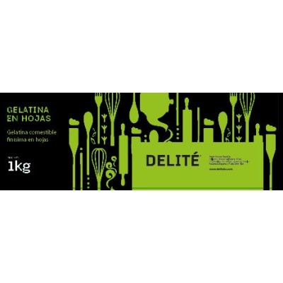 GELATINA EN HOJAS DELITE GOLD C/1 kg GELATINA EN HOJAS DELITE GOLD C/1 kg