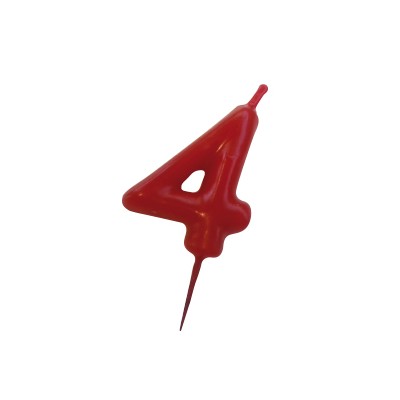 VELA DELITE ROJA Nº 4 C/10 Uds. VELA DELITE ROJA Nº 4 C/10 Uds.