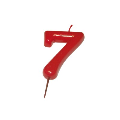 VELA DELITE ROJA Nº 7 C/10 Uds. VELA DELITE ROJA Nº 7 C/10 Uds.