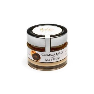 QUESO CREMA PURO DE OVEJA CON AJO NEGRO 400 gr.