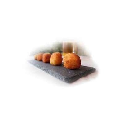 CROQUETA DE GAMBAS AL AJILLO GOURMET 25 grs. BS/1 Kg.